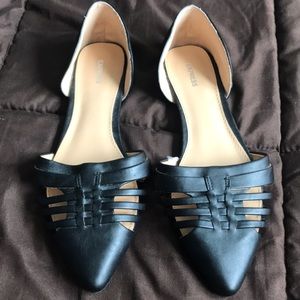 Black Express Flats in size 8